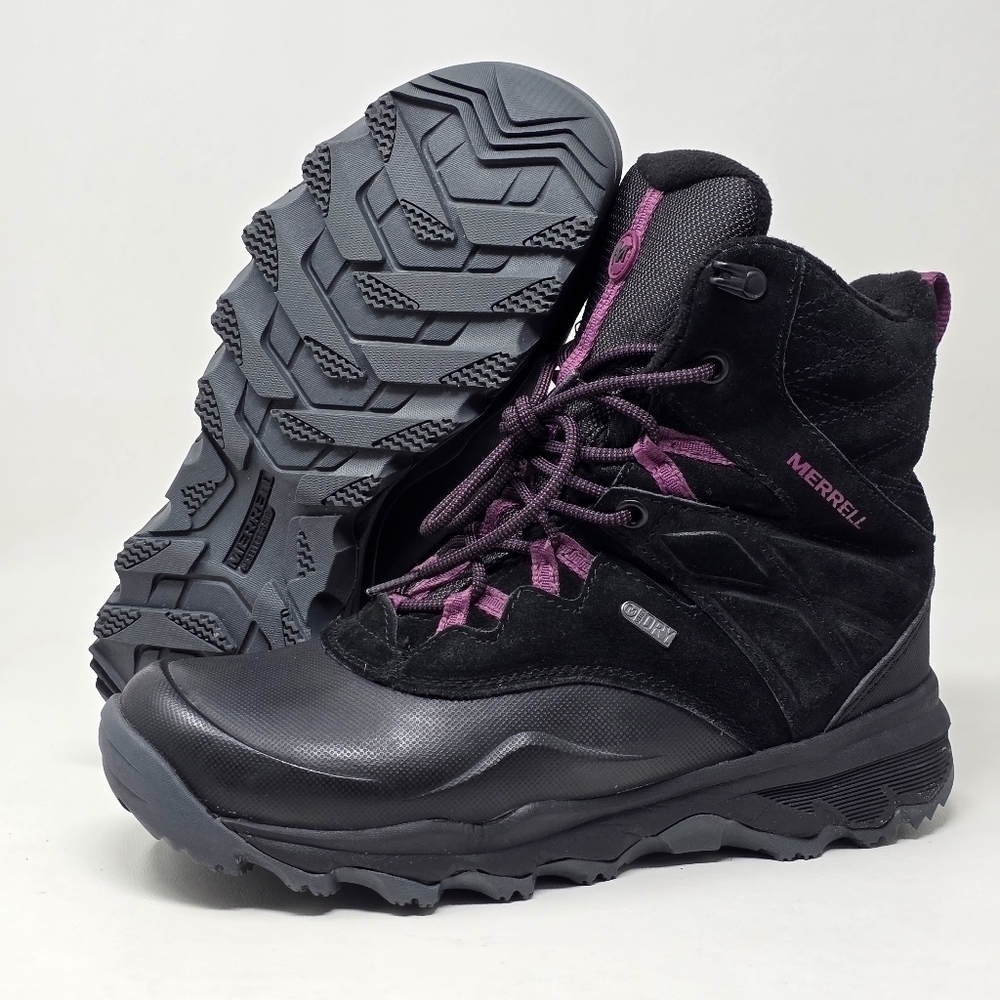 Merrell Womens Size 7 Black Boot Thermo Shiver Athletic Hiking J15902 Pre-owned